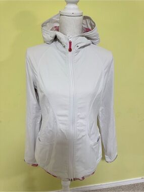 lululemon athletica White Hooded Utility Jacket